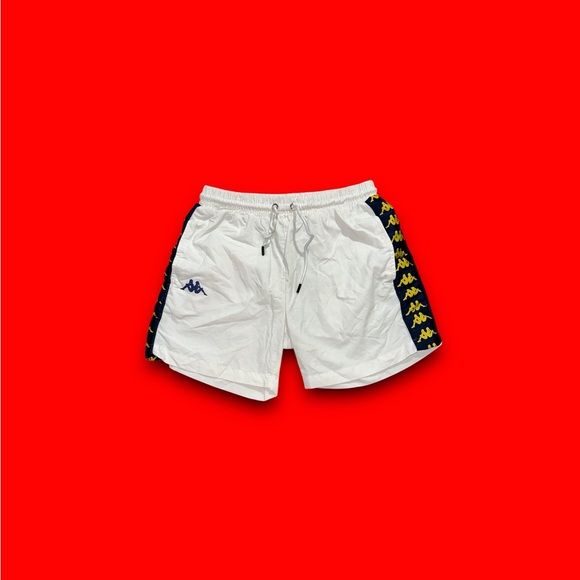 Kappa ribbon striped Pacsun shorts White mens small - Picture 1 of 4